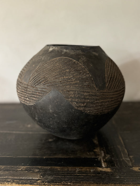 POT ZOULOU NOIR VINTAGE N3 - AFRIQUE DU SUD