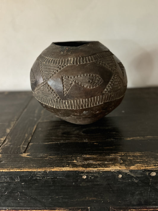 POT ZOULOU NOIR VINTAGE N6 - AFRIQUE DU SUD