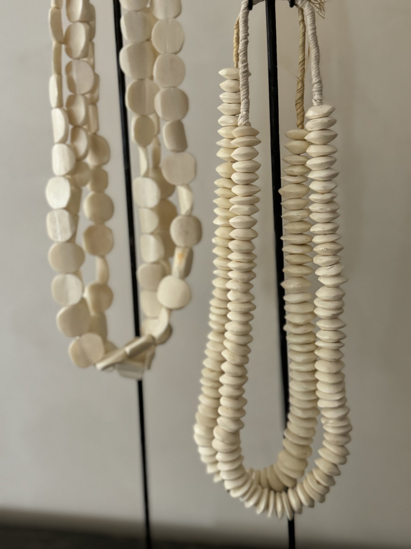 COLLIER PERLES EN OS DISQUES  - KENYA