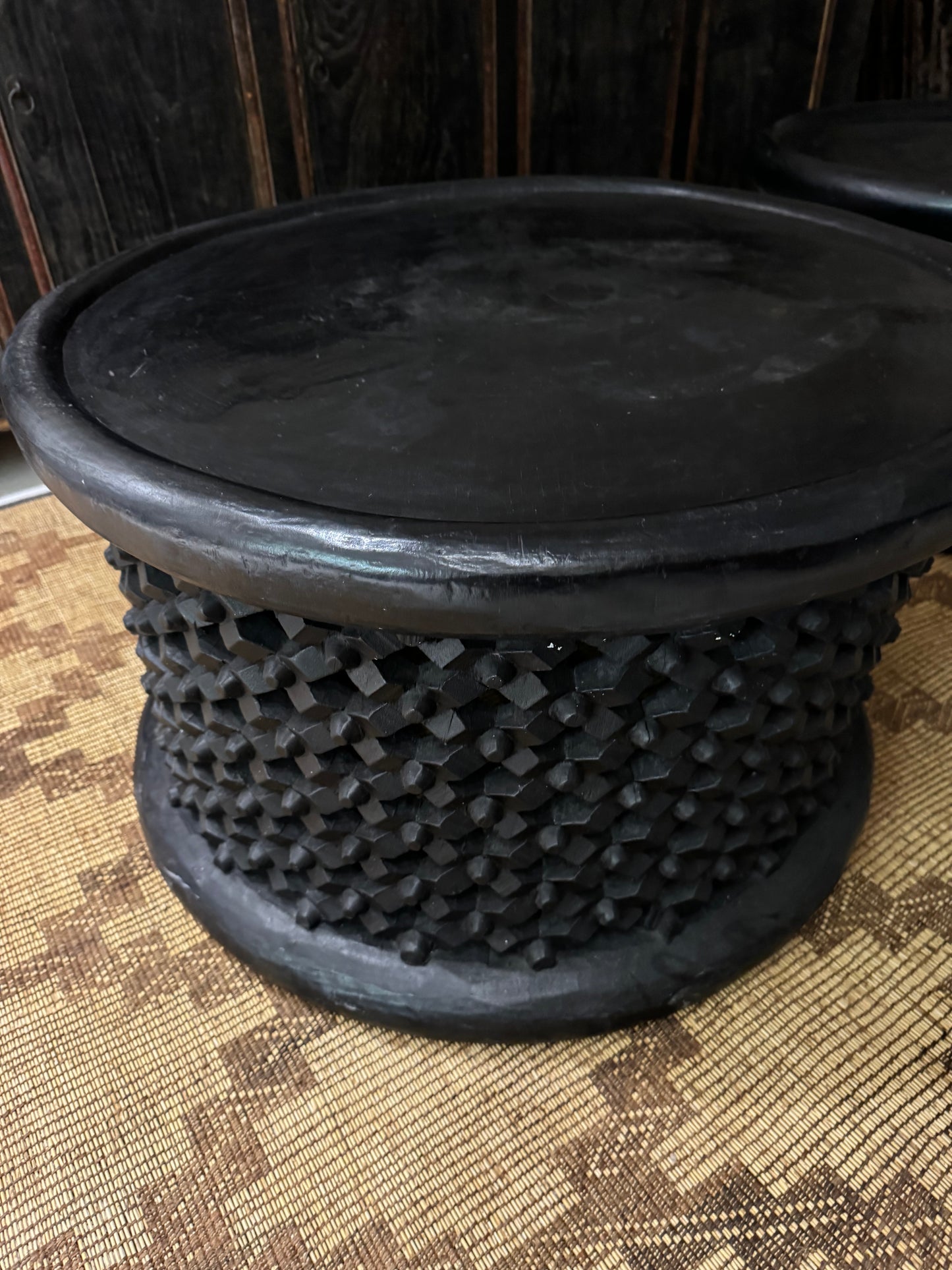 TABLE BAMILÉKÉ NOIRE D75 - CAMEROUN